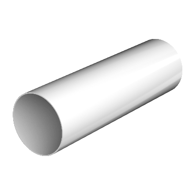 ТН ПВХ 125/82 мм, водосточная труба пластиковая (1,5 м),  - 1